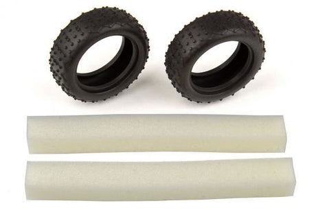 ASSOCIATED REFLEX 14B NARROW MINI PIN TYRES W/INSERTS
