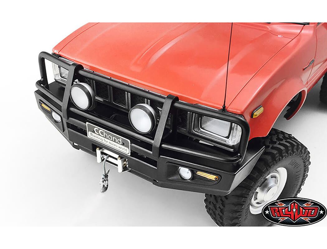 RC4WD TRIFECTA FRONT BUMPER FOR MOJAVE II 2/4 DOOR BODY SET (BLACK)