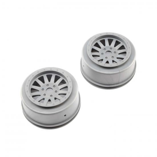 Losi Wheels, Silver (2): Super Baja Rey (Losi45020)