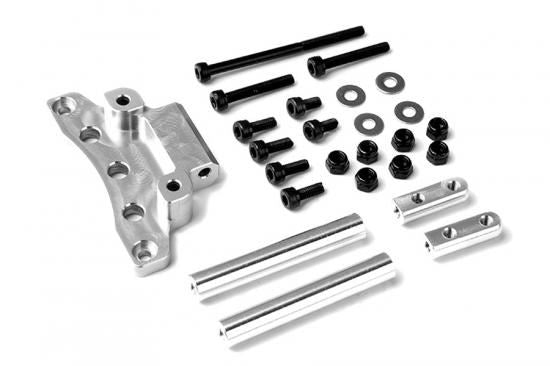 GMADE FRONT UPPER LINK MOUNT (SILVER) FOR GS01 AXLE