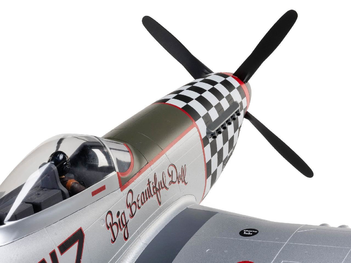E Flite P-51D Mustang Inbig Beautiful Dollin 1.5M Pnp
