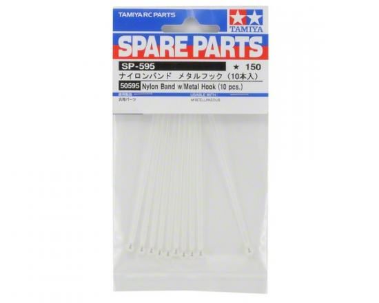 Tamiya Nylon Band W/Metal Hook *10