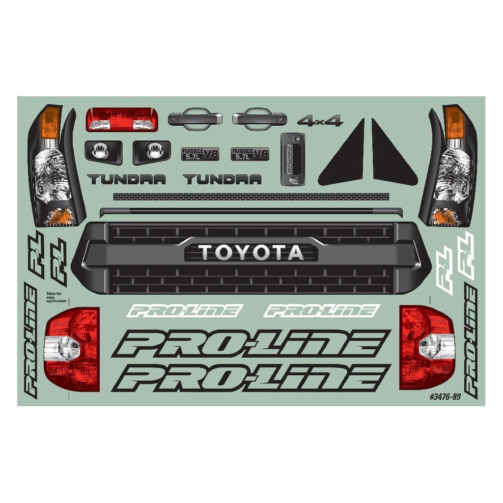 Proline 1/10 Toyota Tundra Trd Pro True Scale Clear Body: Short Cour