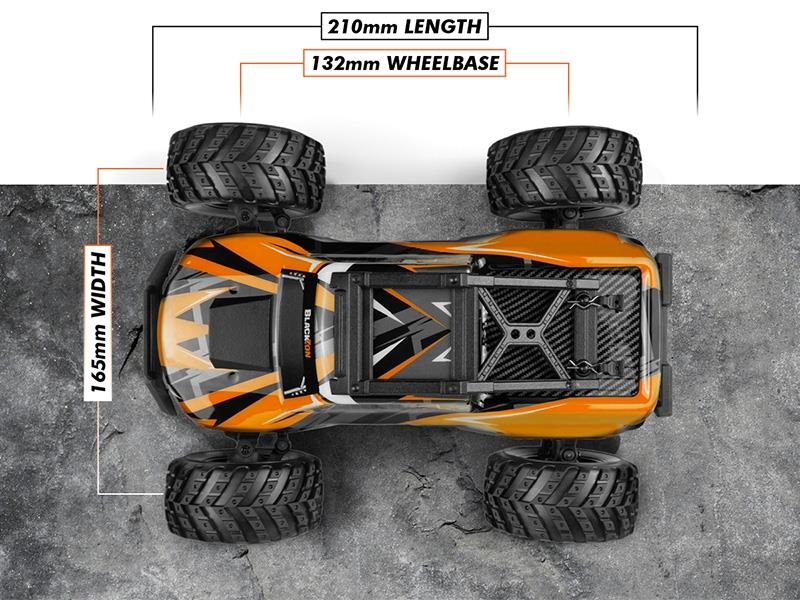 BlackZon Spryte MT 1/20 4WD Electric Monster Truck - Orange