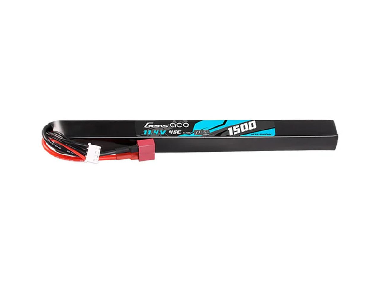 Gens Ace Airsoft 3S Hv 1500Mah 45C With Deans (Ak47 Long Stick)