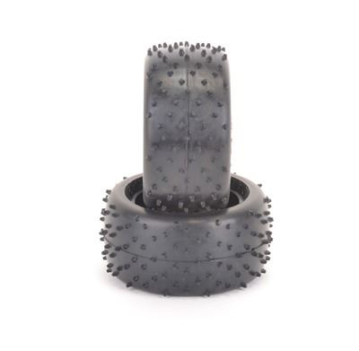 Schumacher Mini Spike Tyre 2 Rear - 15 x 12 - Yellow pr