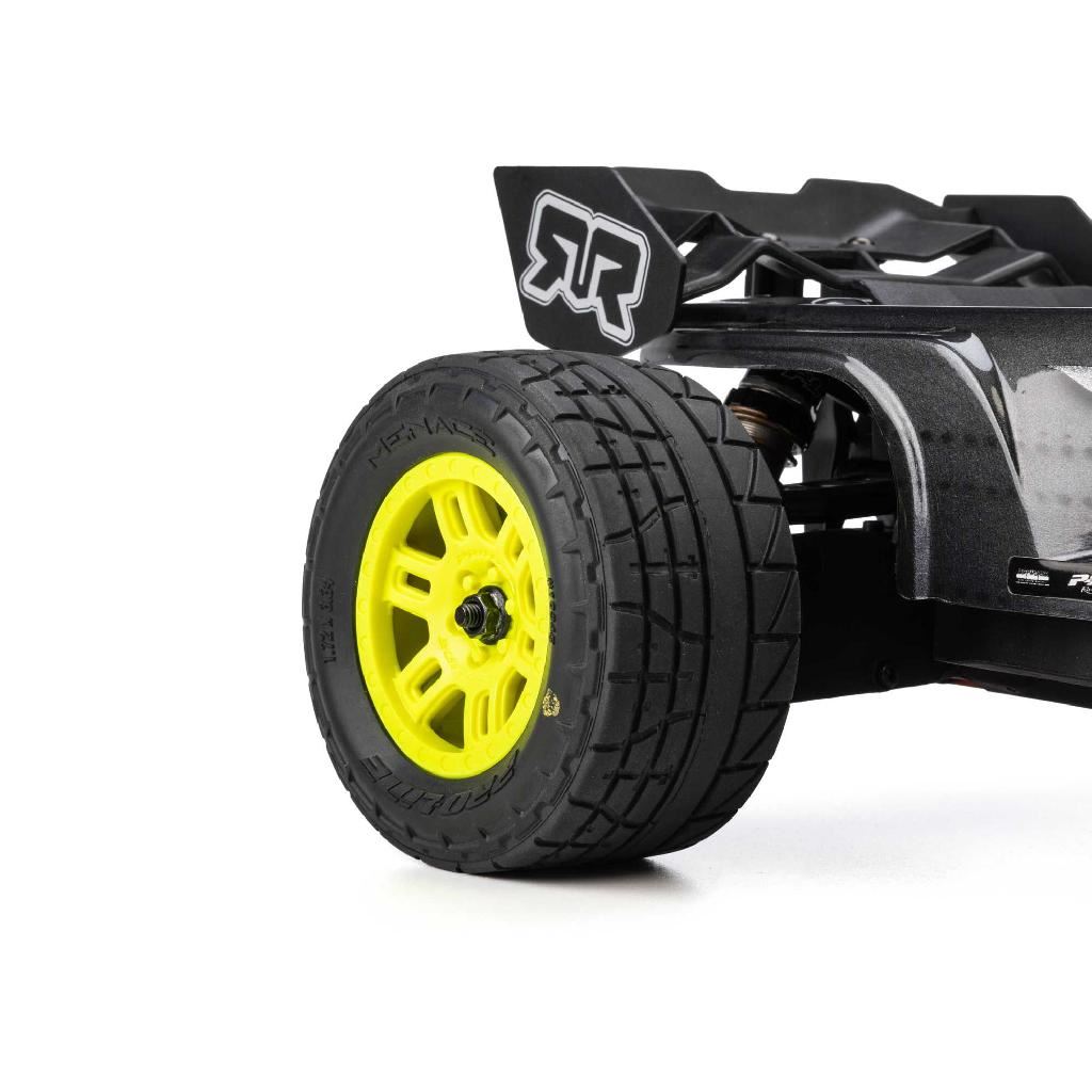 Pro-Line 1/16 Menace Front/Rear Street Tires Mounted 12Mm Yellow Spli