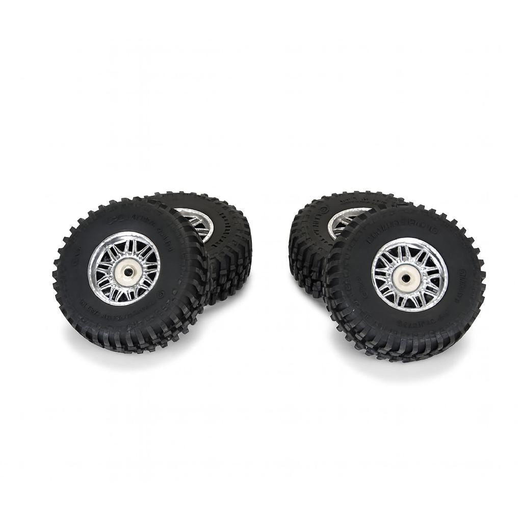 Pro-Line Flat Iron Front/Rear Tires Mounted 12Mm Hex Chrome Diablo (4