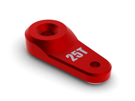 ARRMA Servo Horn Metal 25T Aluminum Red