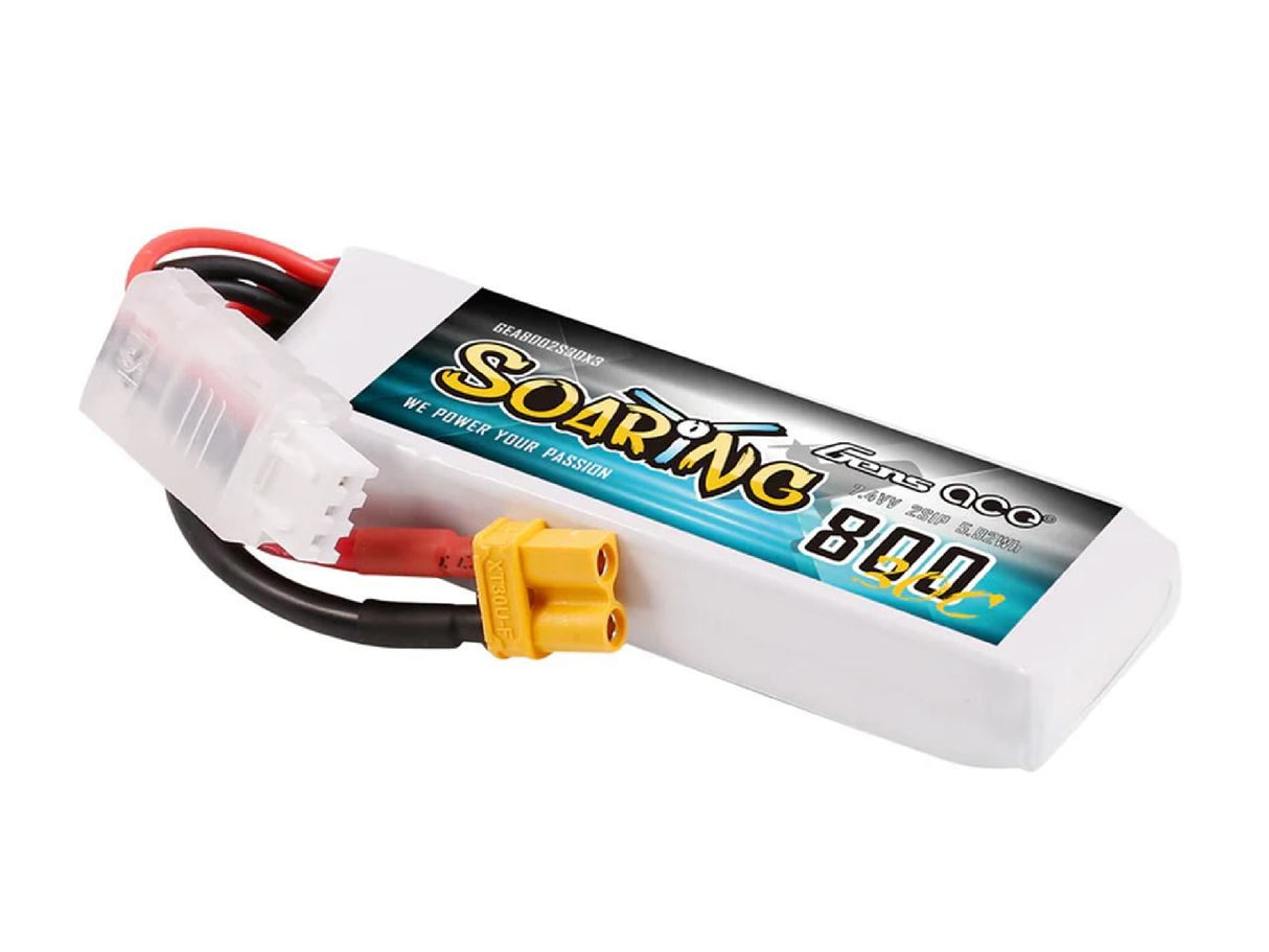 Gens Ace Li-Po 2S 7.6V 800Mah 30C Soaring With Xt30