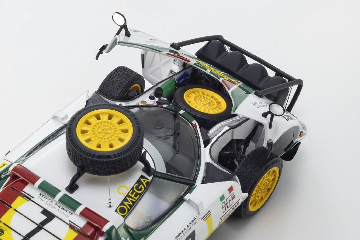 Kyosho 1:18 Lancia Stratos Hf S.Munari 3Rd Safari Rally 1977 Nr.7