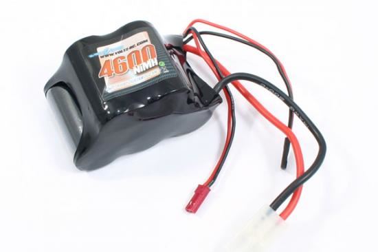 VOLTZ 4600mah 6.0V NiMH RX SUB-C 1/5th HUMP BATTERY PACK w/BEC/JR PLUG