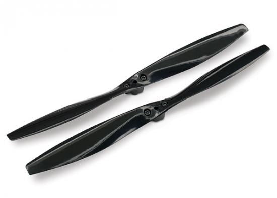 TRAXXAS Aton rotor blade set, black (2) (with screws)