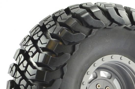 FASTRAX 1:10 CRAWLER GRANITE 2.2 SCALE WHEEL ø140MM TYRE (GREY)