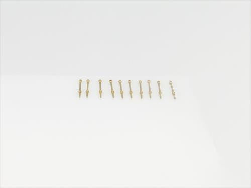 RACTIVE 1 Hole Stanchion, Brass 10mm (Pk10)