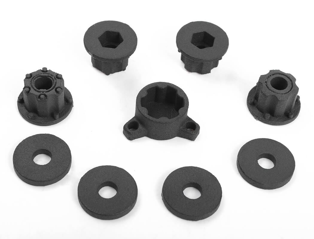 RC4WD SEREN 2.2 BEADLOCK WHEELS W/ CENTER CAPS (BLACK)