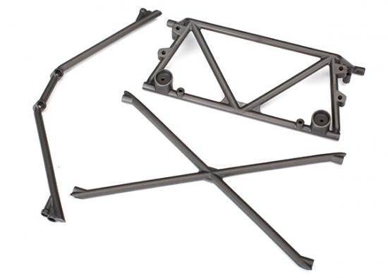 TRAXXAS Tube chassis, center support/ cage top/ rear cage support