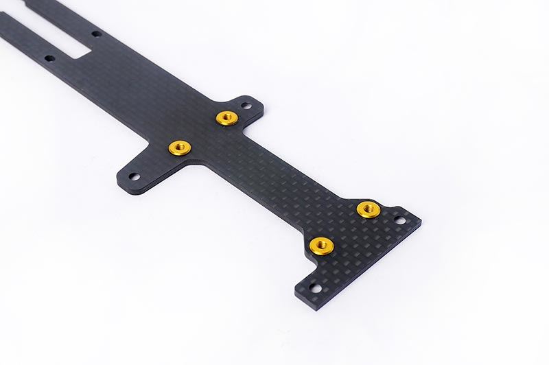 Koswork 2.0Mm Carbon Radio Plate & Esc Mount For Kyosho Optima Mid