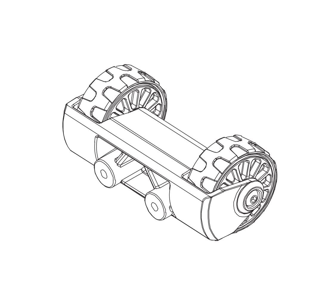 Pd Racing Wheelie Bar Wheel Unit 1Pcs