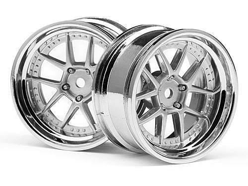 HPI Dy-Champion 26mm Wheel (Chrome/Silver/6mm Os/2Pcs)