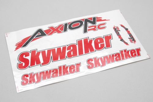 Axion RC Decal Sheet (Red) - Skywalker BL
