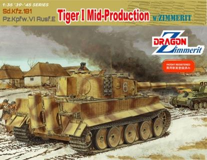 Dragon 1/35 Tiger I Mid-Produciton w/Zimmerit