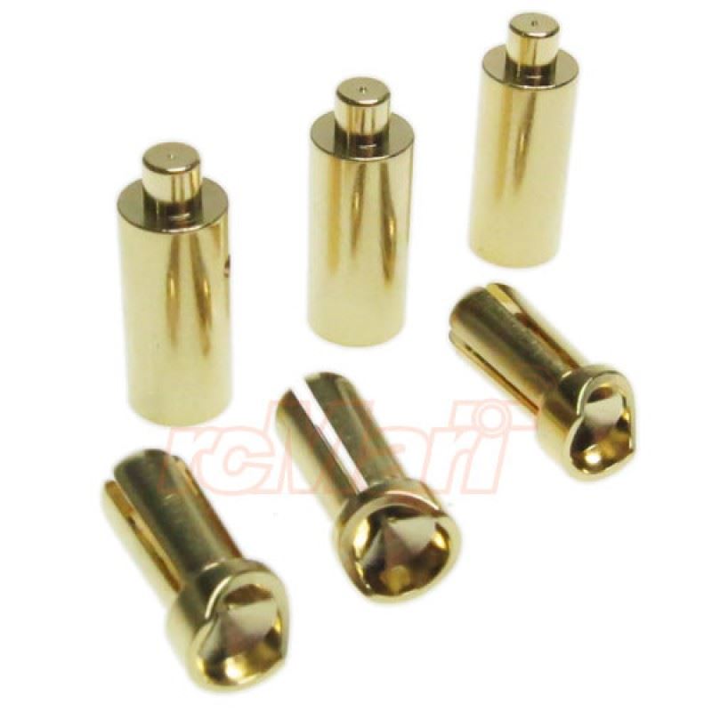 Yeah Racing 3.5MM Brushless Motor Connector Set (Banana Plug) (Male x 3 + Female x 3)