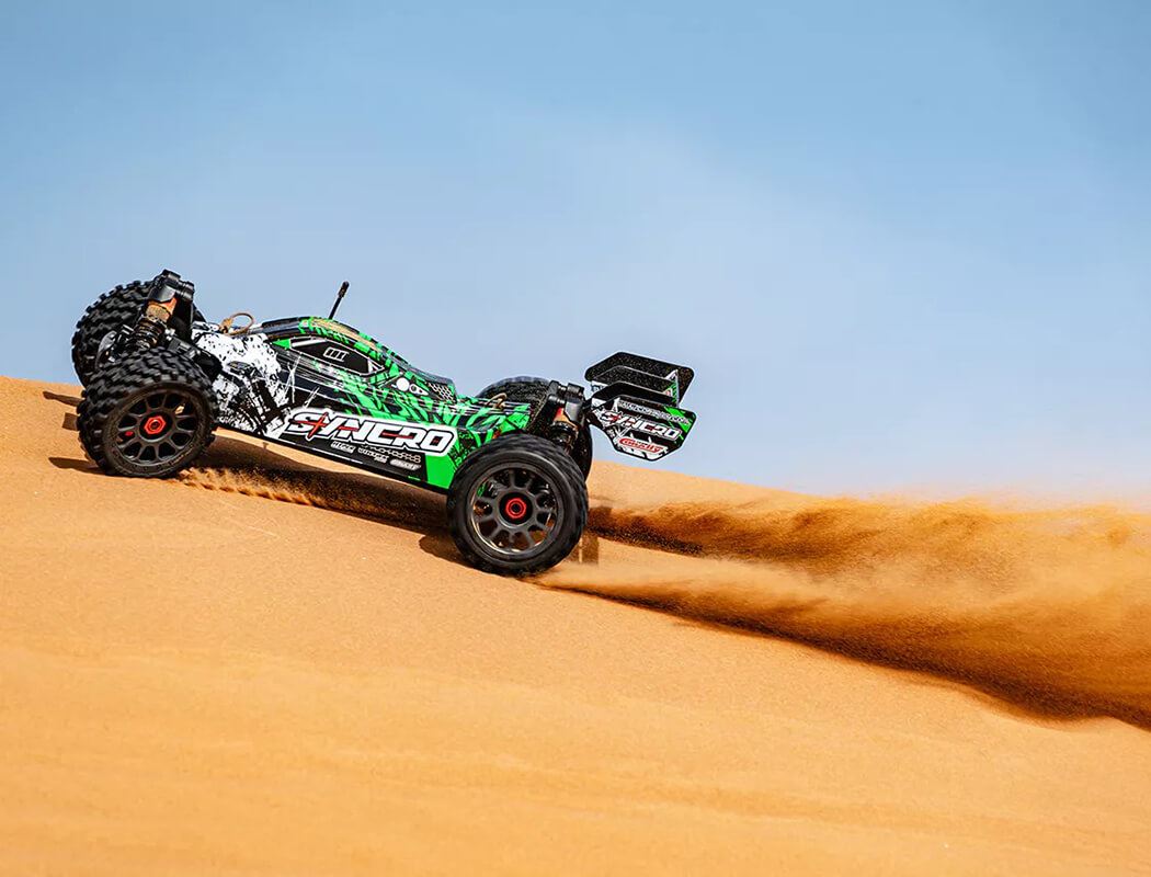 Corally Syncro-2 1/8 Brushless 3-4S Basher Buggy Rtr - Green