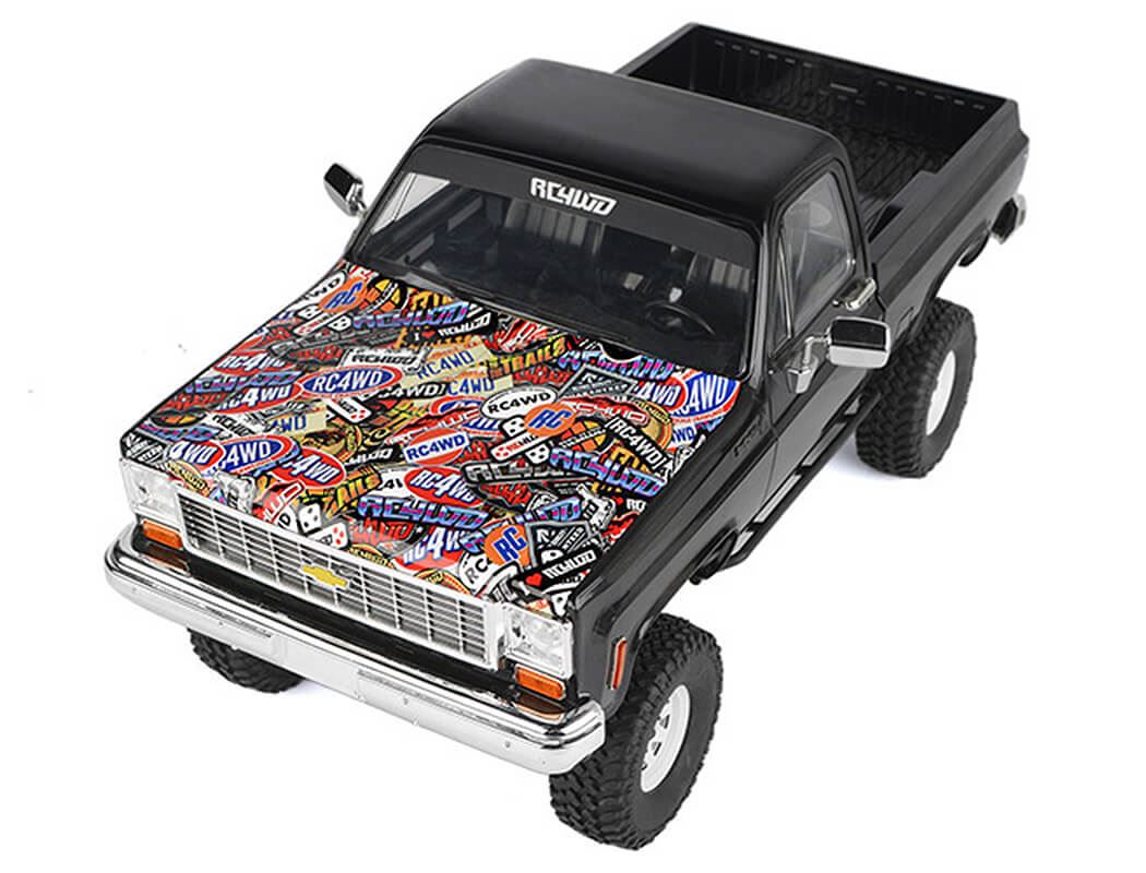 Rc4Wd Chevrolet Blazer & K10 Hood (Sticker Bomb)