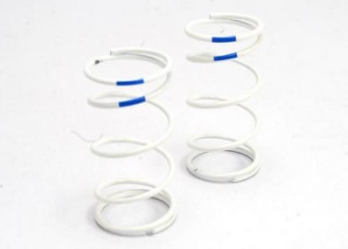 TRAXXAS Spring, shock (white) (GTR) (rear) (1.6 rate blue) (1 pair)