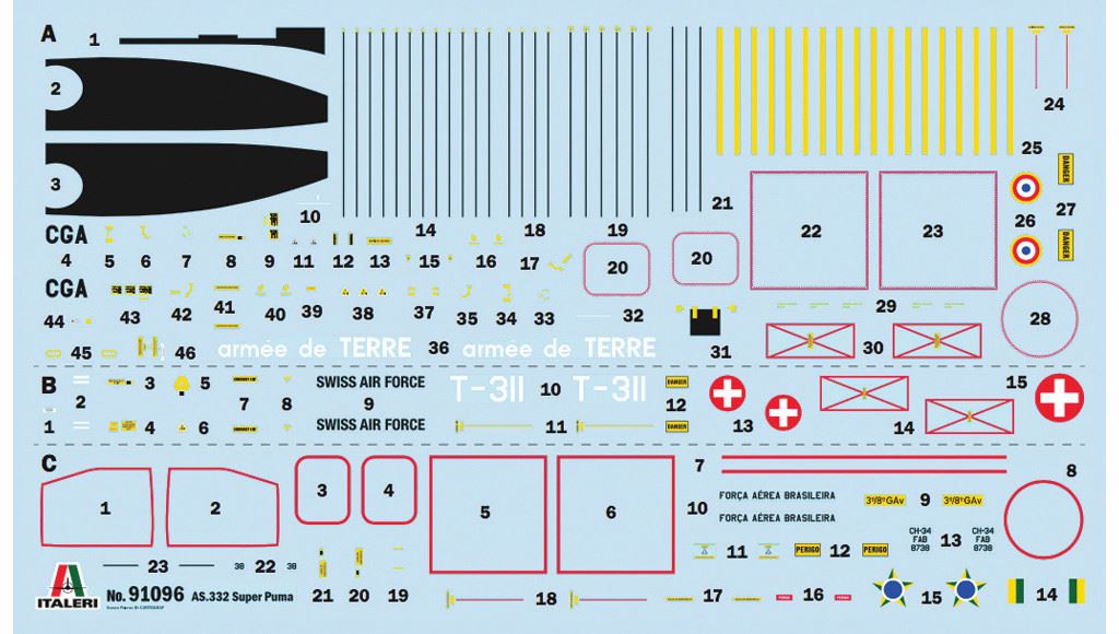 Italeri As332 Super Puma