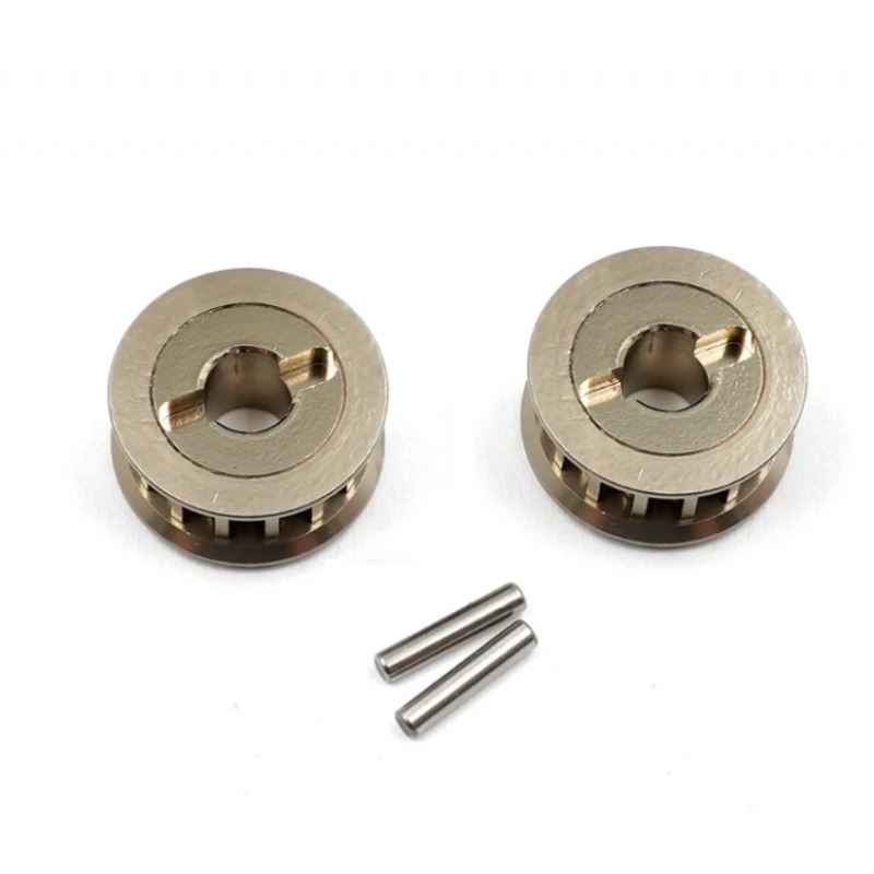 Yeah Racing Aluminum Pulley 2Pcs For Yokomo 870C Super Dog Fighter Yz10 2023 Yz-W91