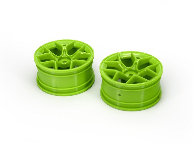 Rtr Aero 5 Wheel 26Mm Green (3Mm Offset/2Pcs)