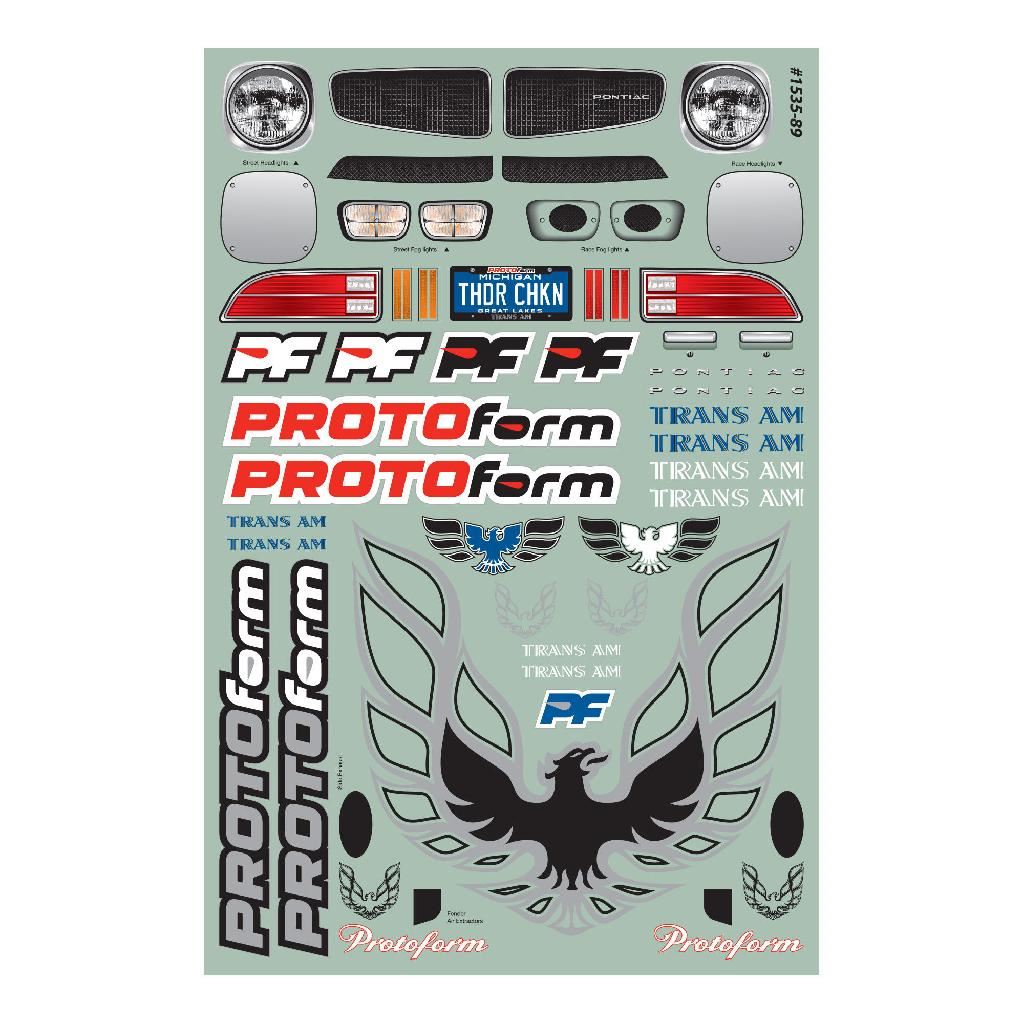 PRM 1/10 1971 Pontiac Firebird Trans Am Clear Body: Vintage Tran