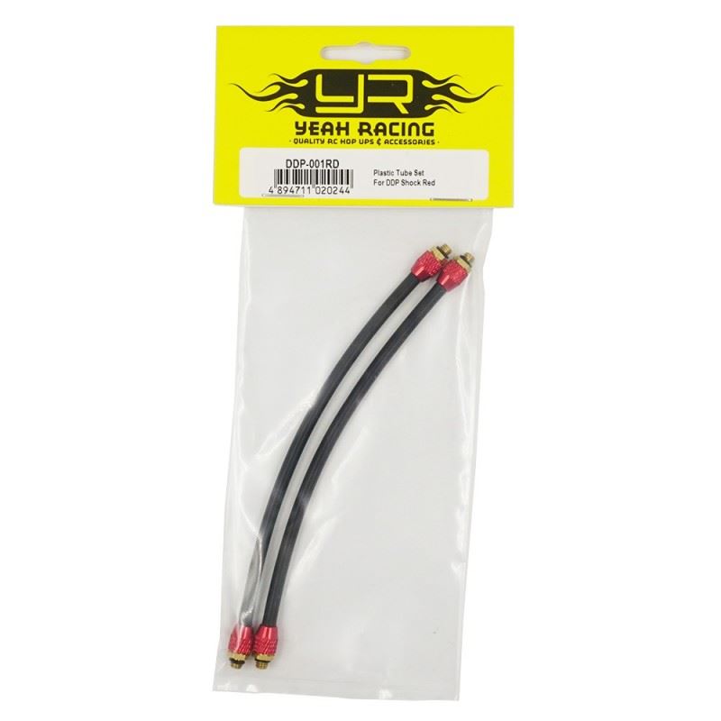 Yeah Racing Plastic Tube Set For DDP Shock Red