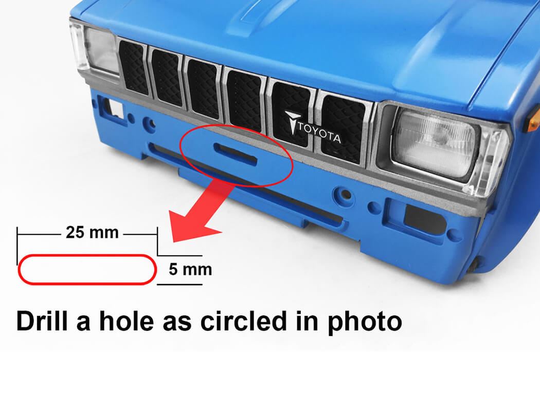 RC4WD KANGAROO FRONT BUMPER FOR MOJAVE II 2/4 DOOR BODY SET (BLACK)