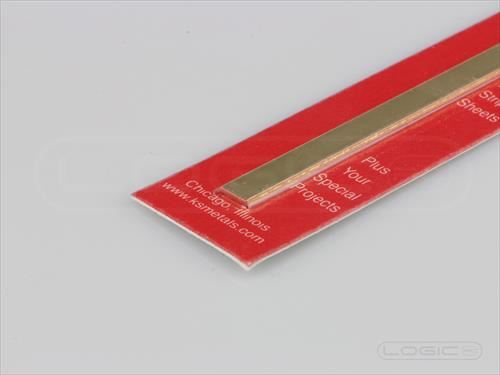 K&S Brass Strip 1.6 x 6.35 x 305mm (.064 x 1/4 x 12")