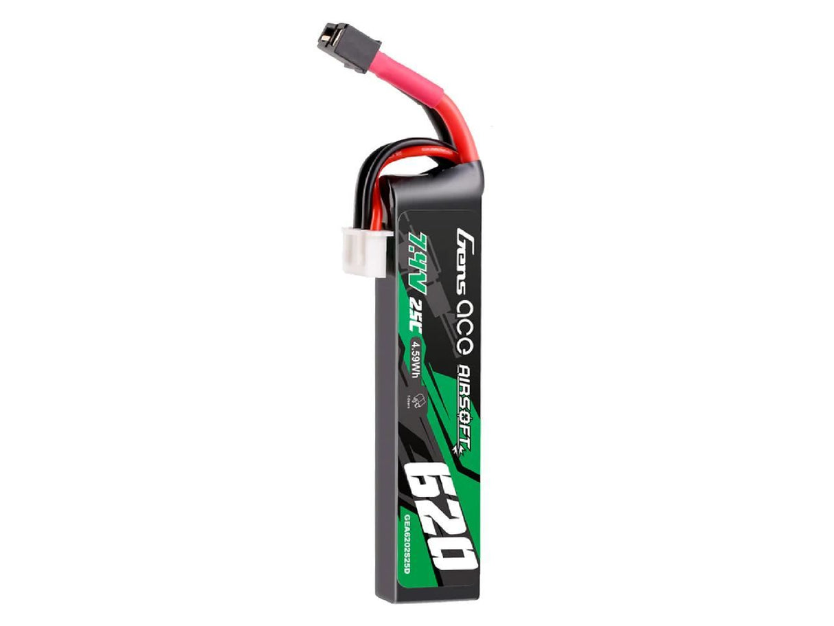 Gens Ace Airsoft 2S 620Mah 25C With Mini Deans (Pistols)