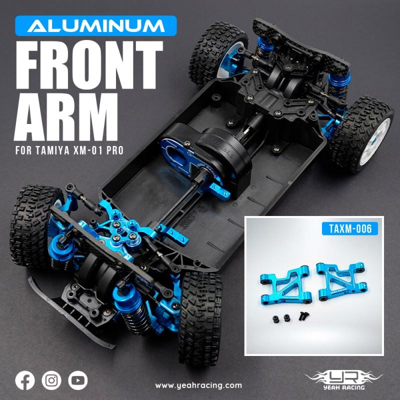 Yeah Racing Aluminum Front Arm Set For Tamiya Xm-01 Pro