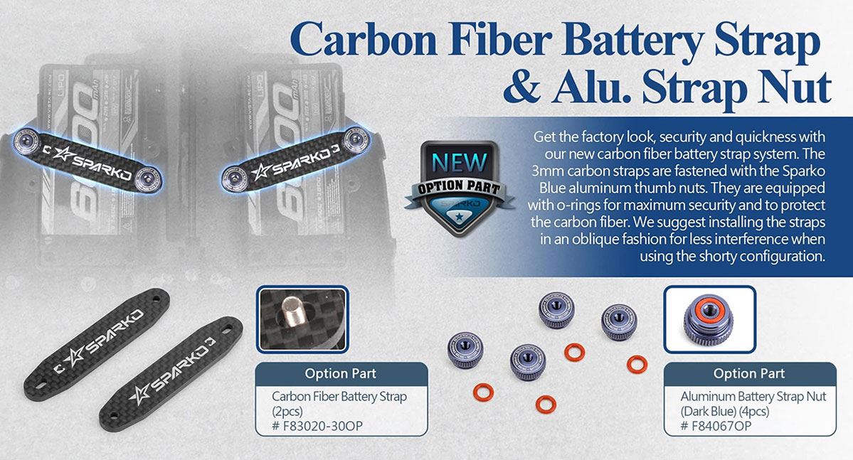 Sparko F8 Batterie Strap Nuts (4)