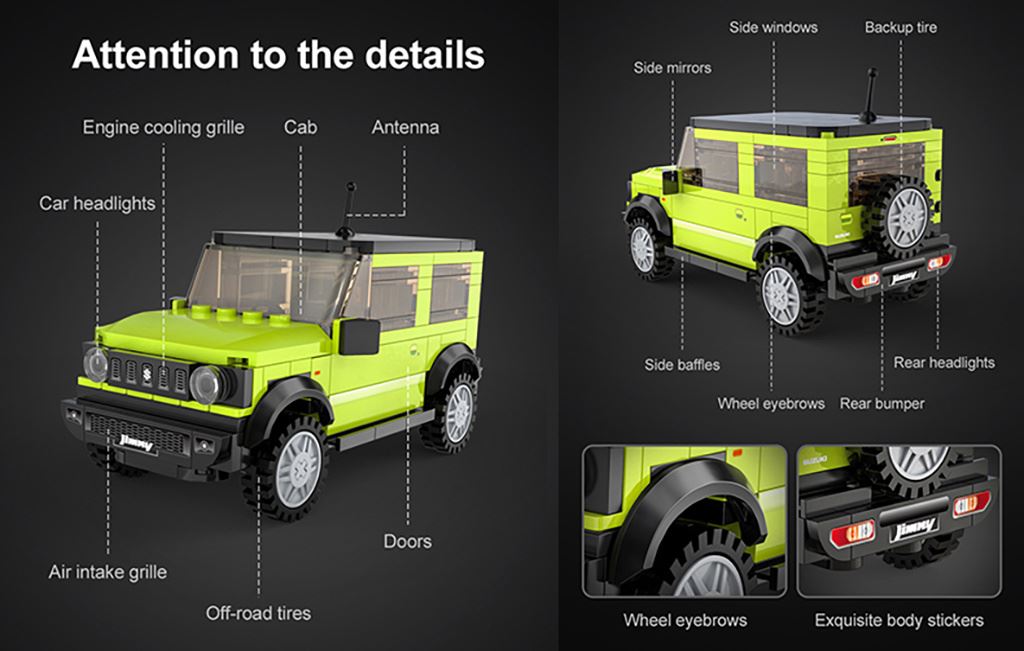 Cada 1:24 Suzuki Jimny Car - 192Pcs