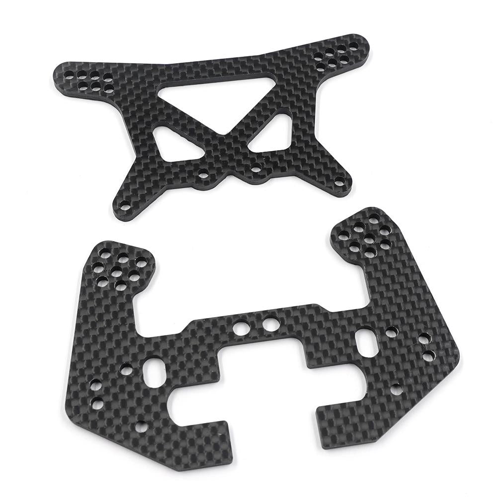Yeah Racing Carbon Shock Towers Set (F & R ) For Team Associated Rc10 4Wd