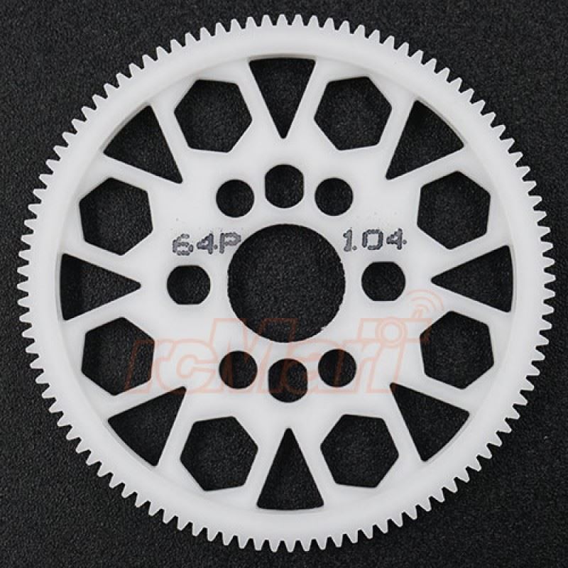 Yeah Racing Competition Delrin Spur Gear 64P 104T For 1/10 On Road Touring Drift