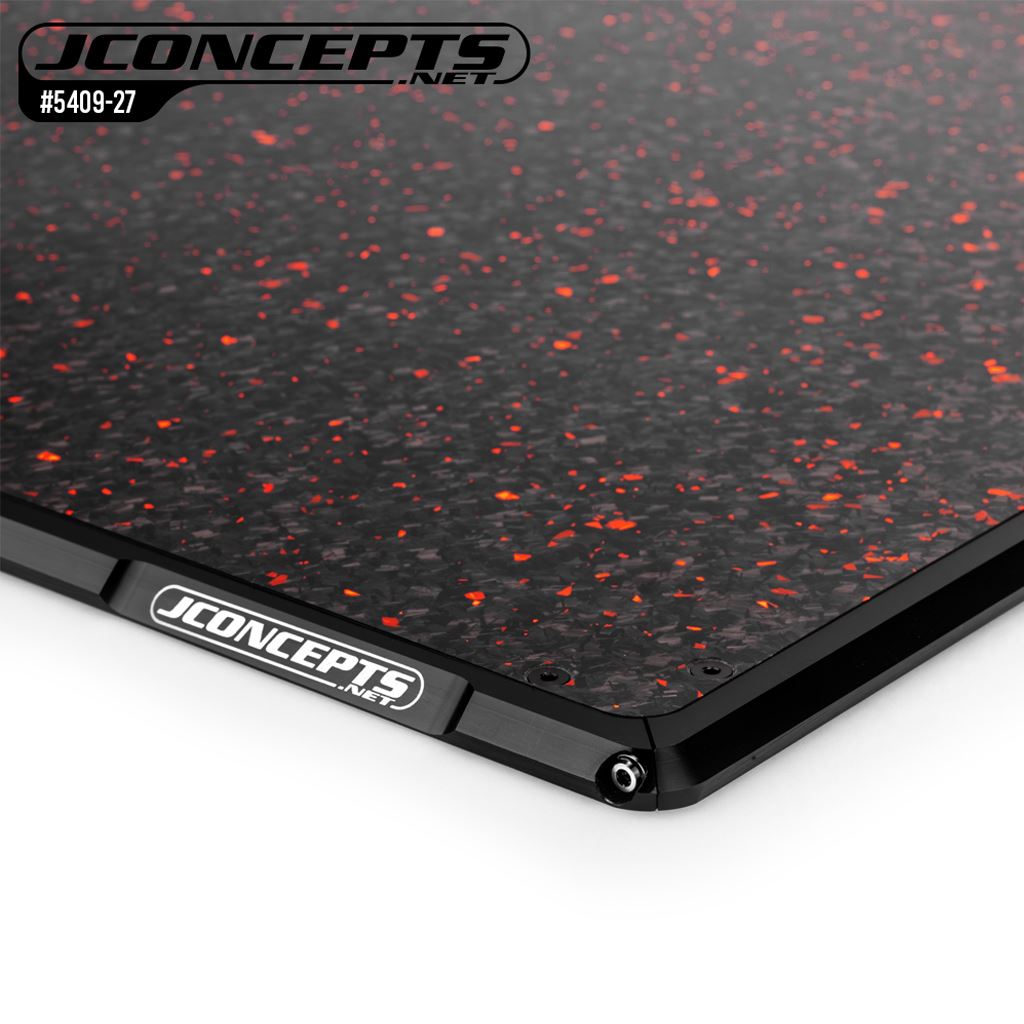Aluminium | Forged Red Flake Carbon Set Up Board