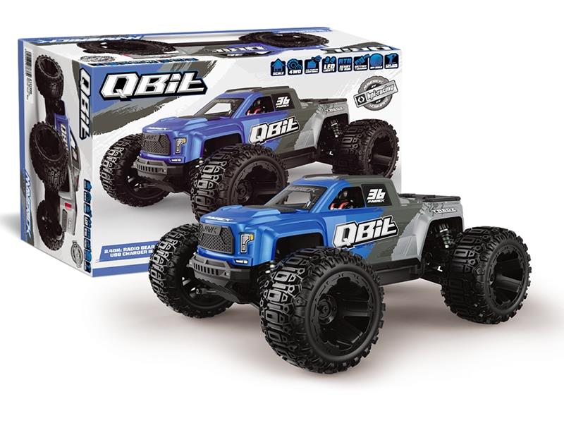 Maverick Qbit MT 1/16th Monster Truck - Blue