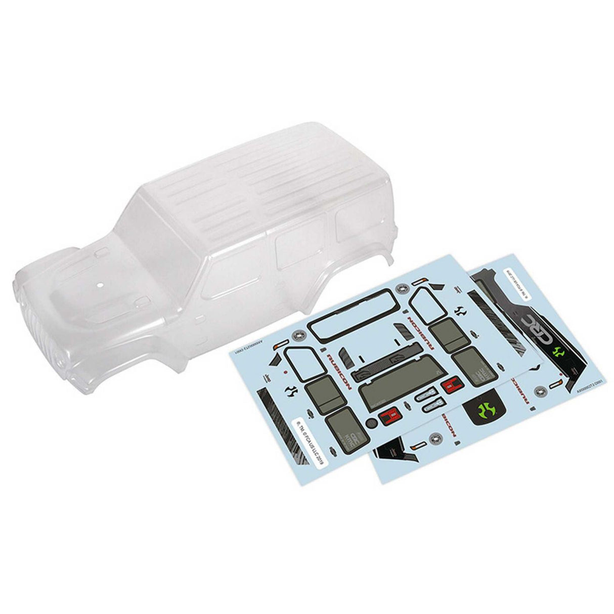 Axial 2019 Jeep JLU CRC Body, Clear & Precut: SCX24