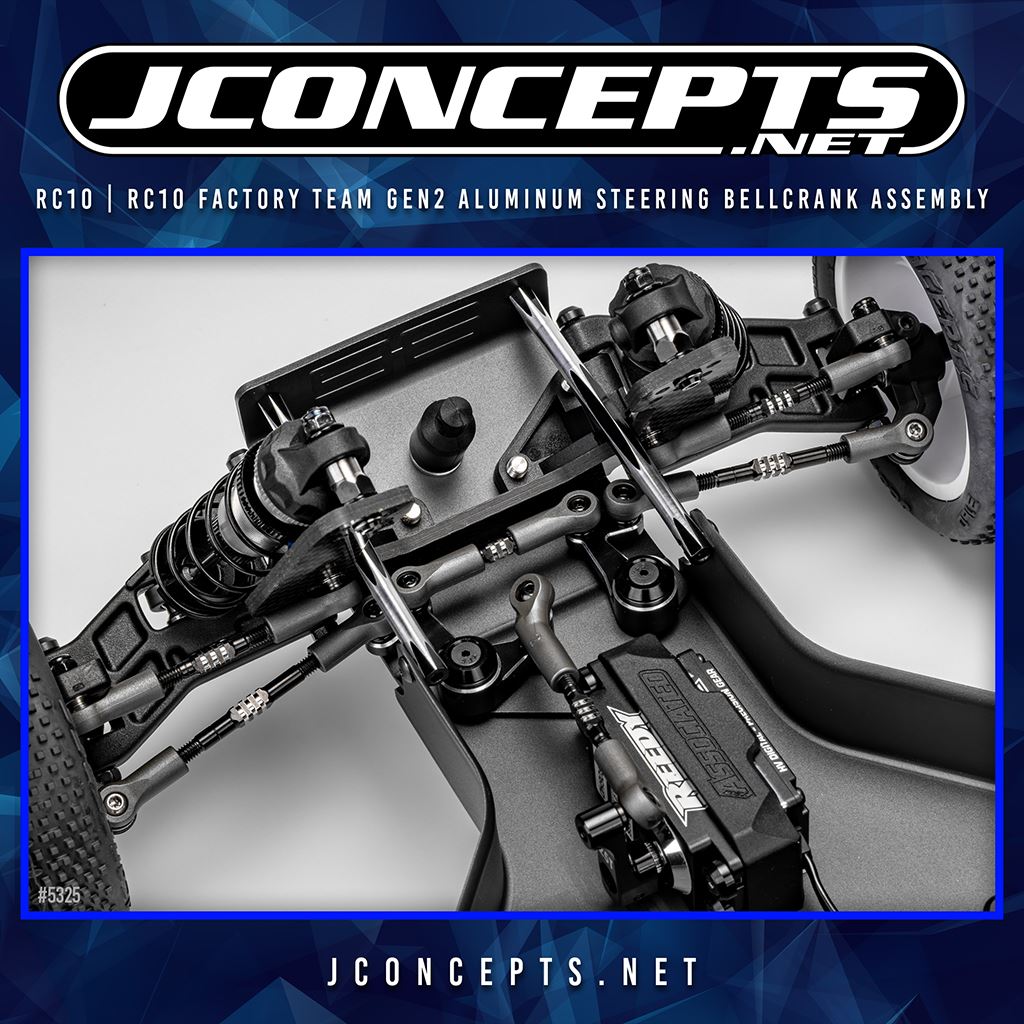 Rc10 | Ft Gen2 Alloy Steering Bellcrank Set Black