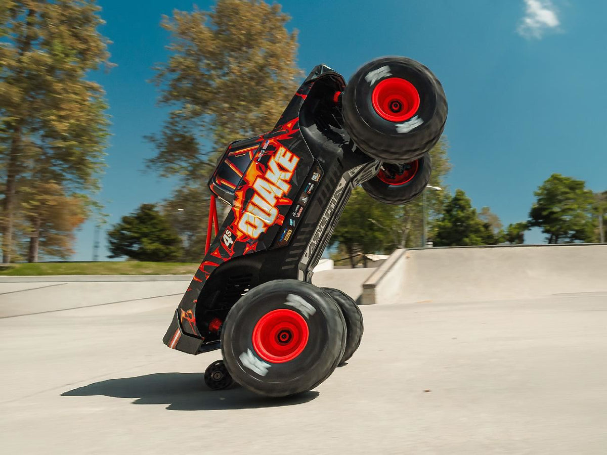 Arrma 1/8 Quake 4S Dsc 4X4 Rtr Monster Truck, Black/Red
