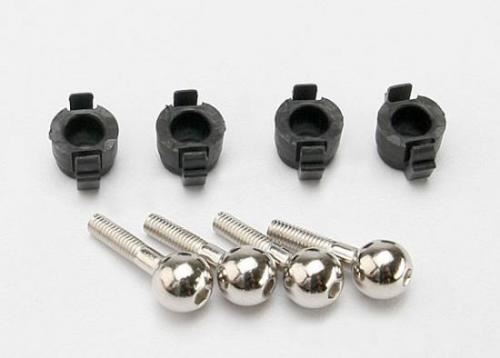 TRAXXAS Pivot balls (4)/ pivot ball caps (4)