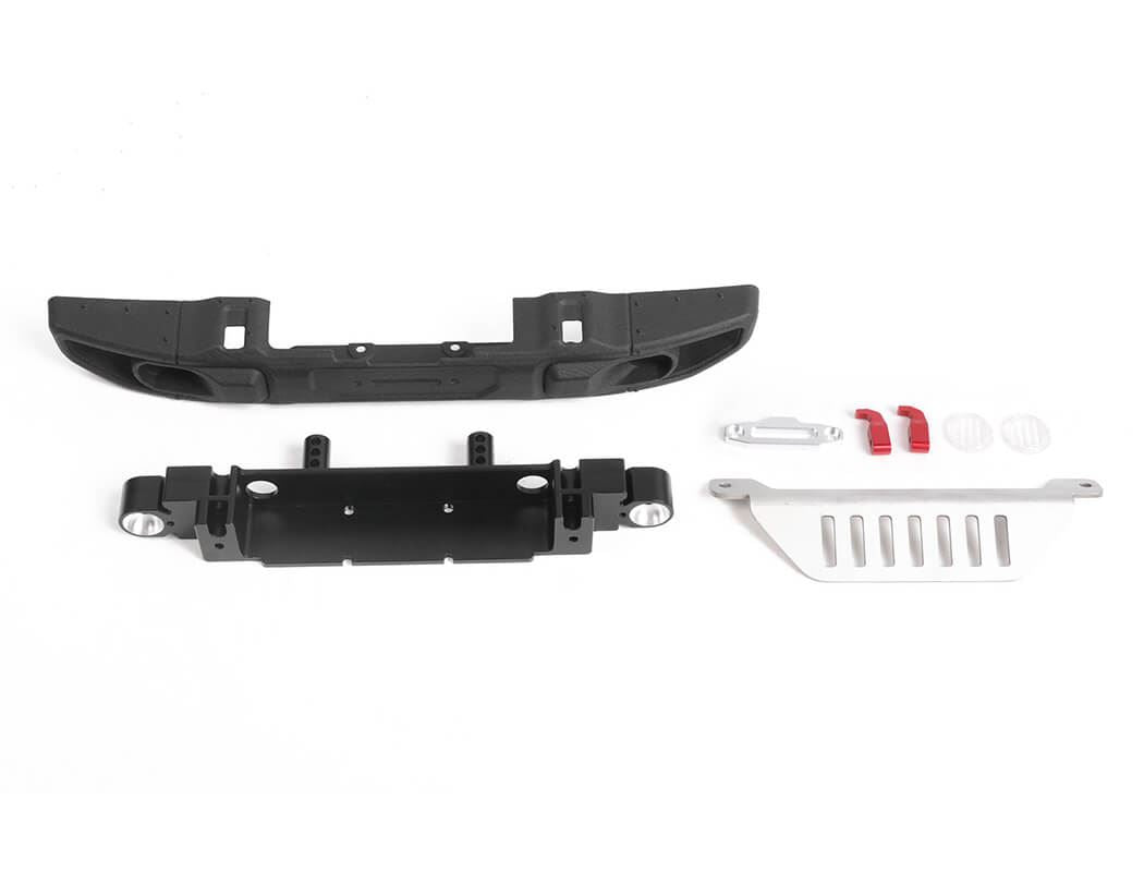 RC4WD OEM WIDE FRONT WINCH BUMPER W/ STEERING GUARD FOR AXIAL 1/10 SCX10 III JEEP (GLADIATOR/WRANGLE